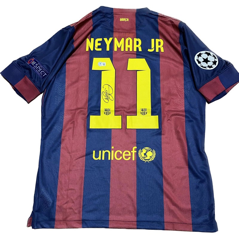 Maglia replica firmata di Neymar Jr. FC Barcelona 2014/15