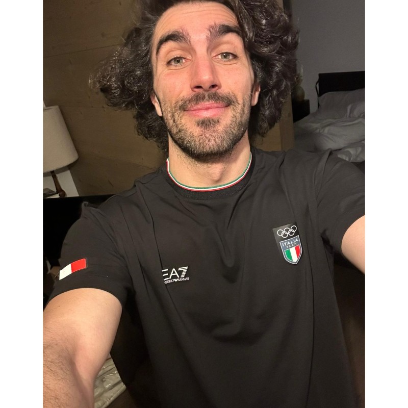 Polo Olimpiadi Milano Cortina 2026 - Autografata da Tommaso Sala