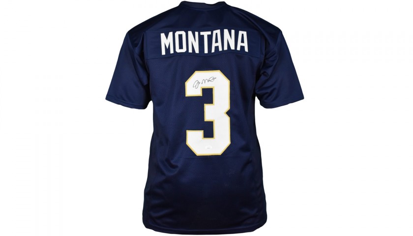 Notre Dame Football Jersey Signed by Joe Montana - CharityStars