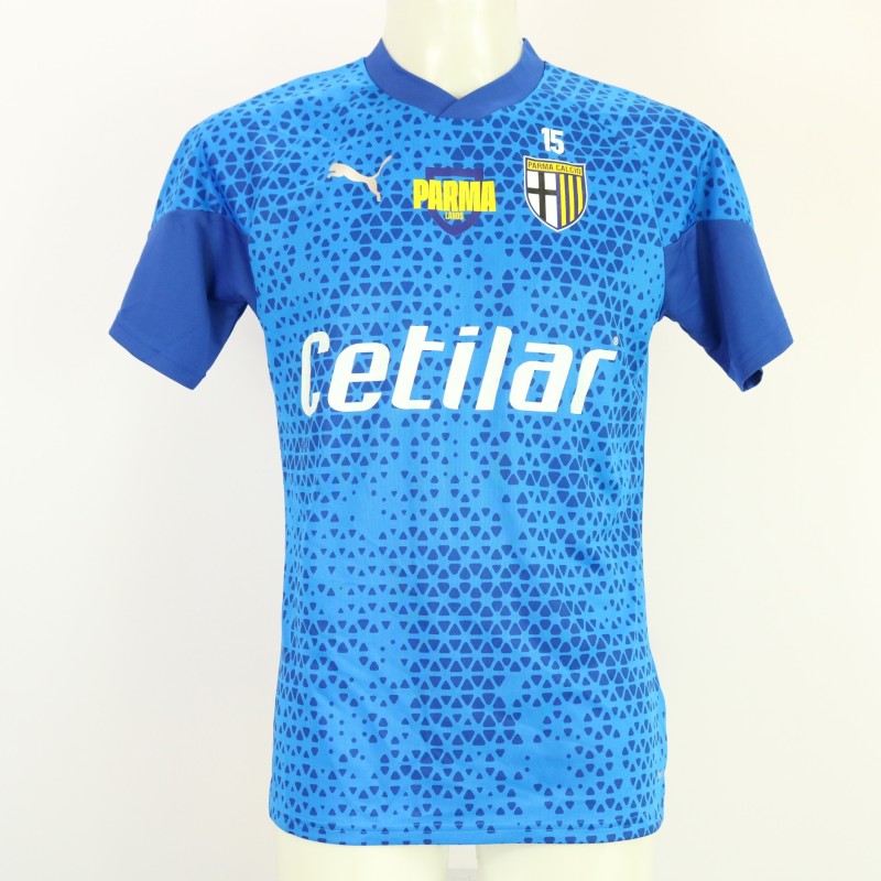Del Prato's Parma Worn Pre-Match Shirt, 2023/24
