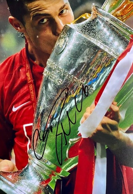 Cristiano Ronaldo Signed Manchester United Champions League