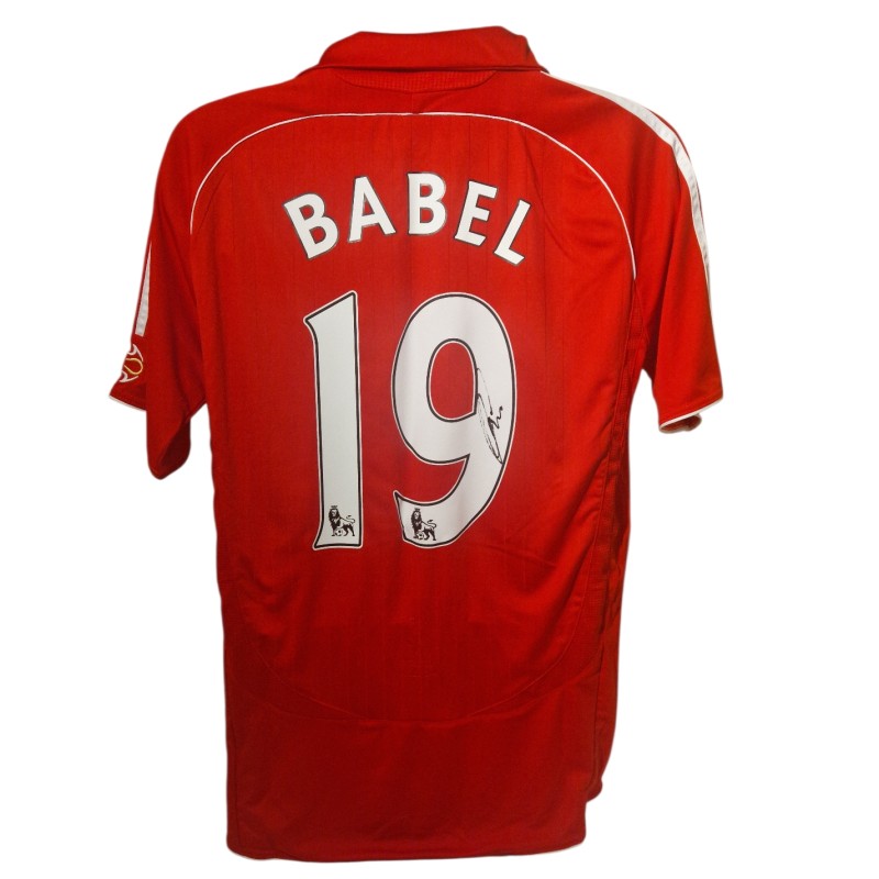 Ryan Babel firmato Liverpool 2004-05 Home Football Shirt
