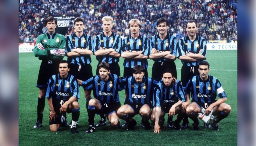 Berti's Inter Match-Issued Shirt, Inter-Salzburg 1994