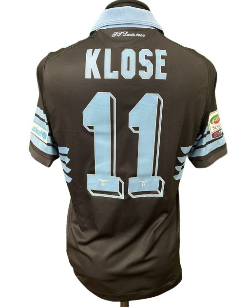 Klose's Lazio Match-Issued Shirt, 2015/16 - Patch "Danke Miro"