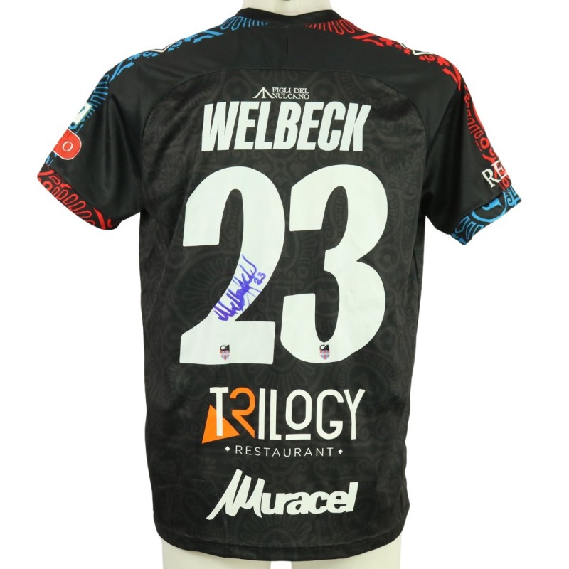 Welbeck's Unwashed Signed Shirt, Picerno vs Catania 2024 