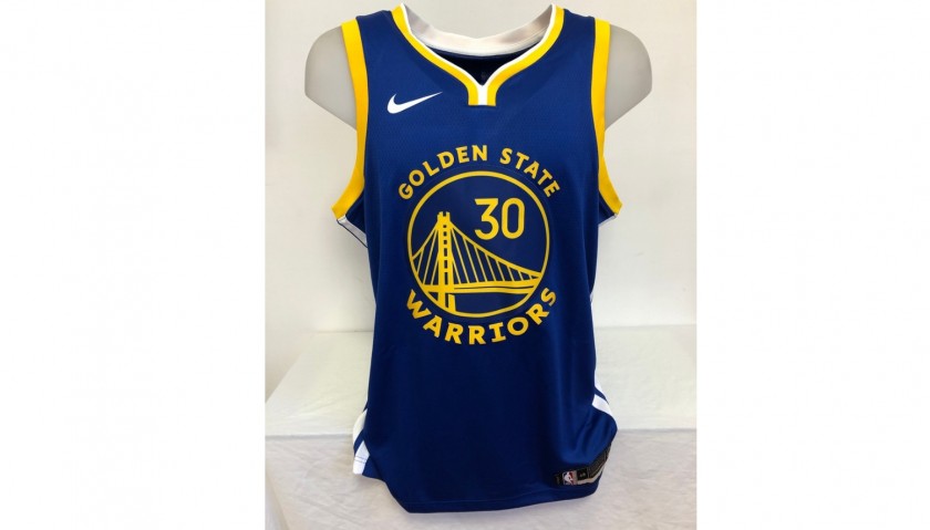 Curry's Official 2016 Golden State Warriors Signed Jersey - CharityStars