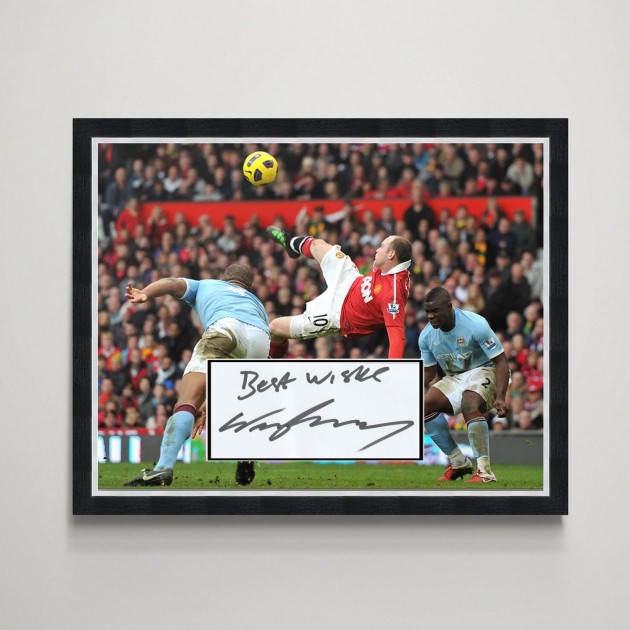 Wayne Rooney Signed Manchester United Display
