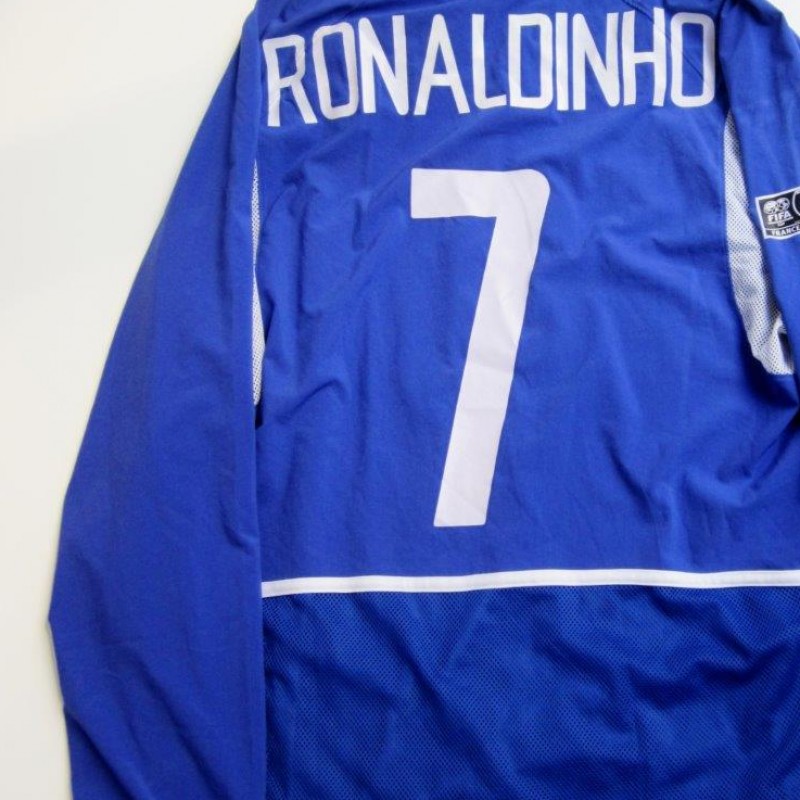 Ronaldinho match issued shirt, Brazil, Confederations Cup 2003