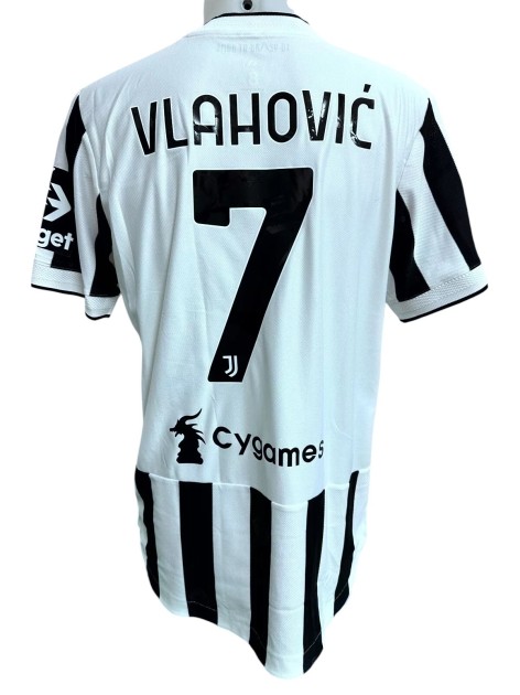 Vlahovic's Juventus Issued Shirt, 2021/22