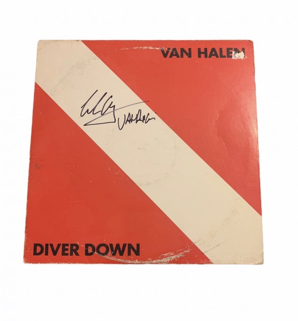 Eddie Van Halen Signed Diver Down Vintage Vinyl LP