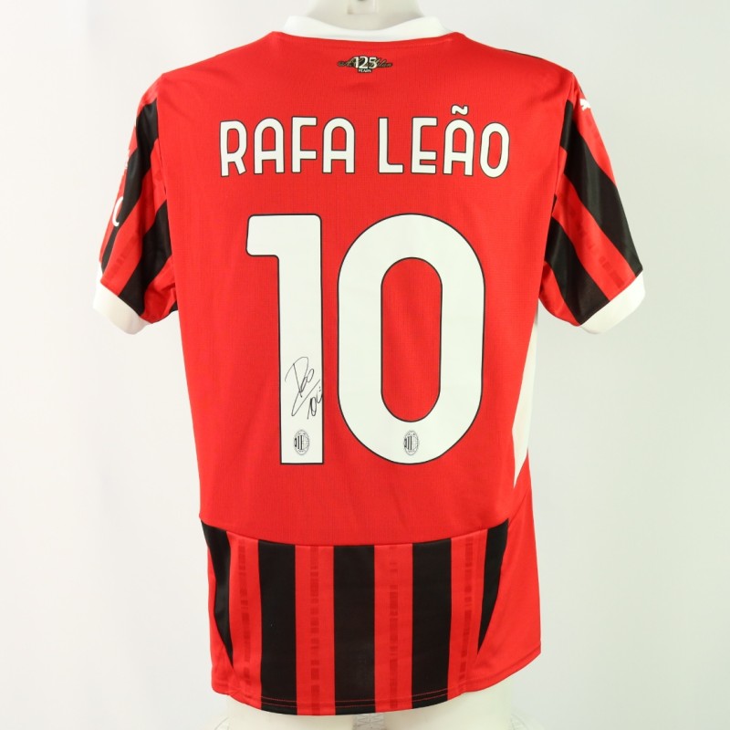 Leao's Official Milan Signed Shirt, 2024/25