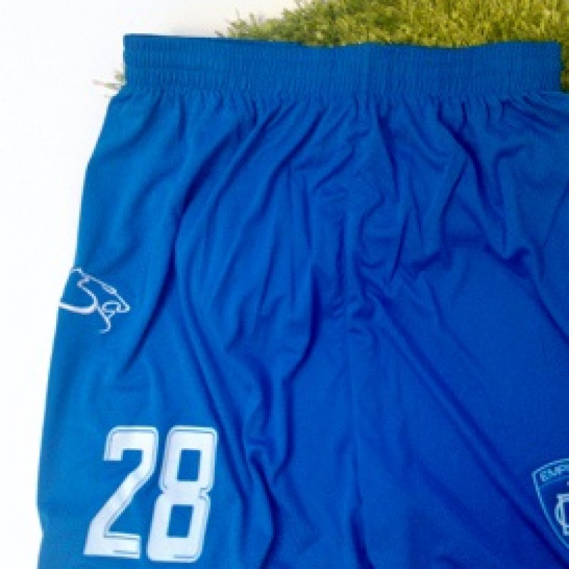 Shorts worn by Davide Bassi, Empoli, Serie B 2013/2014