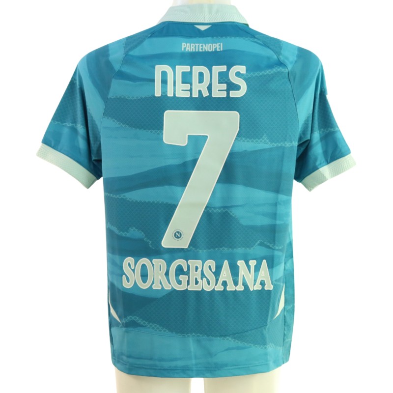 Neres' Napoli Match-Issued Shirt, 2024/25 - Parthenope Limited Edition