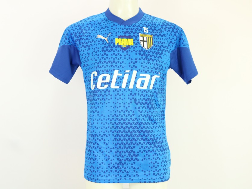 Maglia pre-match Del Prato Parma, indossata 2023/24