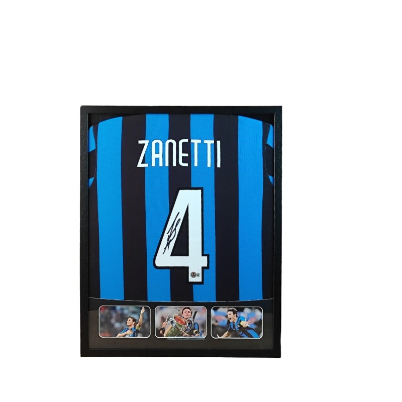 Javier Zanetti's Inter Milan Signed And Framed Shirt