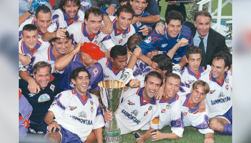 Rui Costa Official Fiorentina Signed Shirt, 1996/97