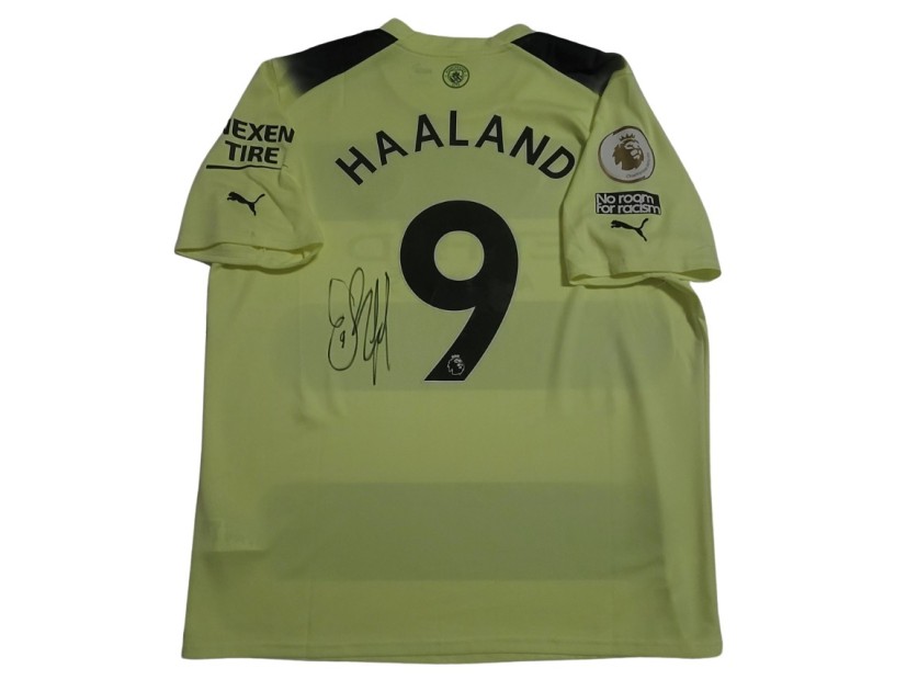 Haaland Official Manchester City Signed Shirt, 2022/23 