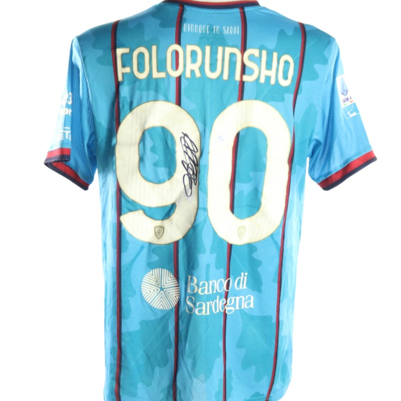 Folorunsho's Signed Unwashed Shirt, Bologna vs Cagliari 2026