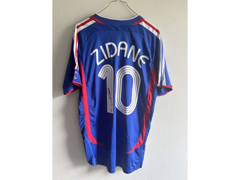 Zinedine Zidane signed France National Team Jersey