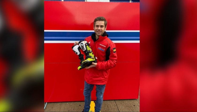 Sidi Racing Boots Worn and Signed by Alvaro Bautista