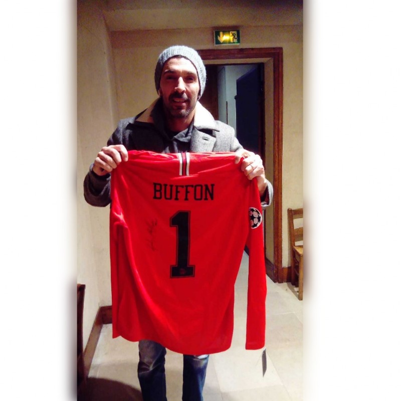 Buffon's Official PSG Signed Shirt, UCL 2018/19