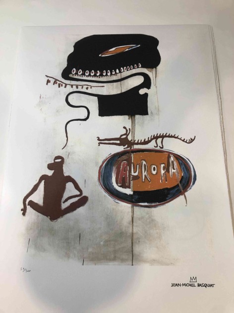 Offset lithography by Jean-Michel Basquiat (replica)