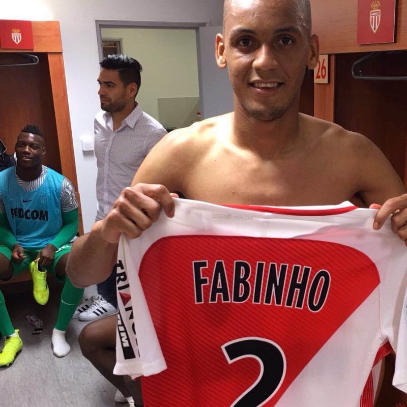 Match worn Fabinho shirt, Monaco-PSG 28/08/16