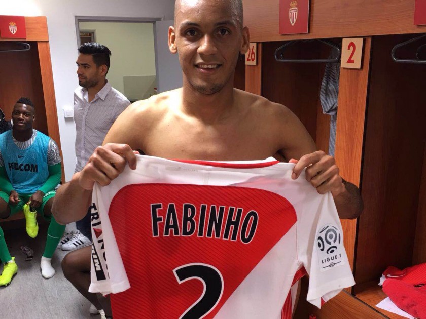 Match worn Fabinho shirt, Monaco-PSG 28/08/16