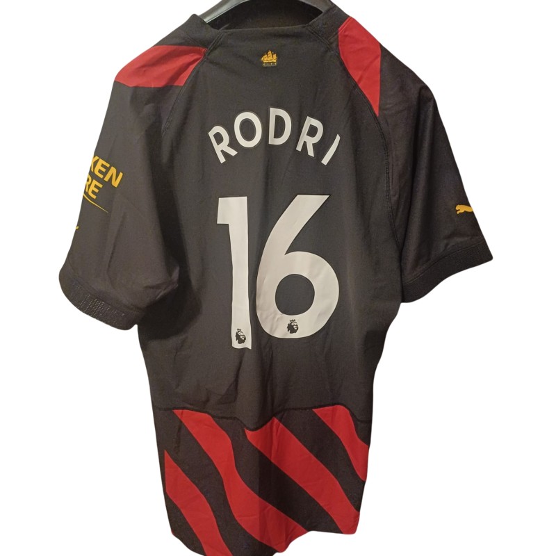 Rodri's Official Manchester City Shirt, 2022/23