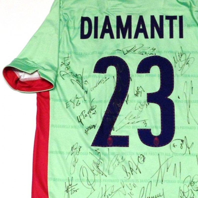 Bologna match issued shirt, Diamanti, Serie A 2013/2014 - signed