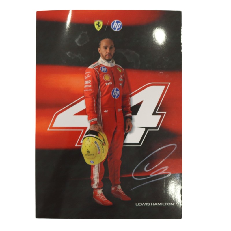 Promo Card di Lewis Hamilton, 2026 - Autografata