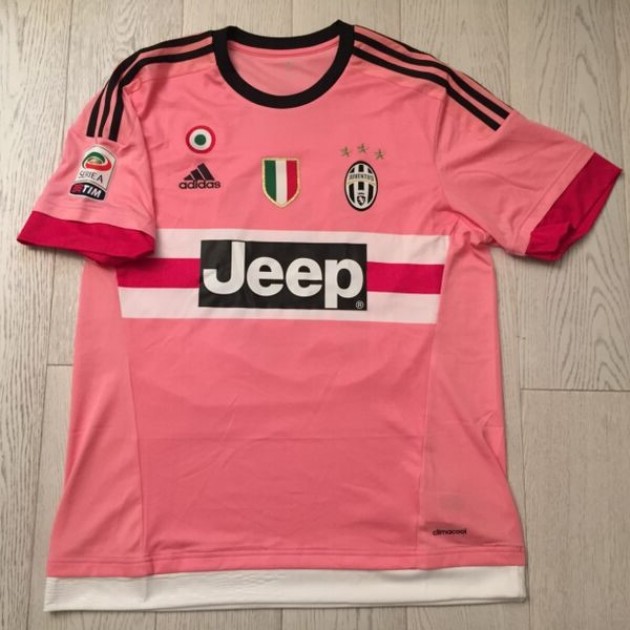 Pogba Juventus official shirt, Serie A 15/16 - signed