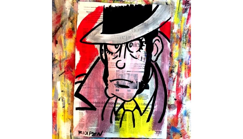 "Zenigata" Original Board by Riccardo Penati - "Lupin" Series