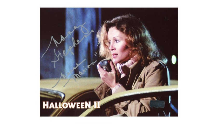 Nancy Stevens Signed Halloween Photo – Radio with “Marion” Inscription