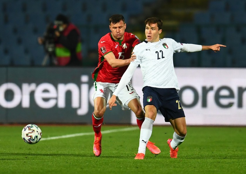 Chiesa's Match Shirt, Bulgaria-Italy 2021