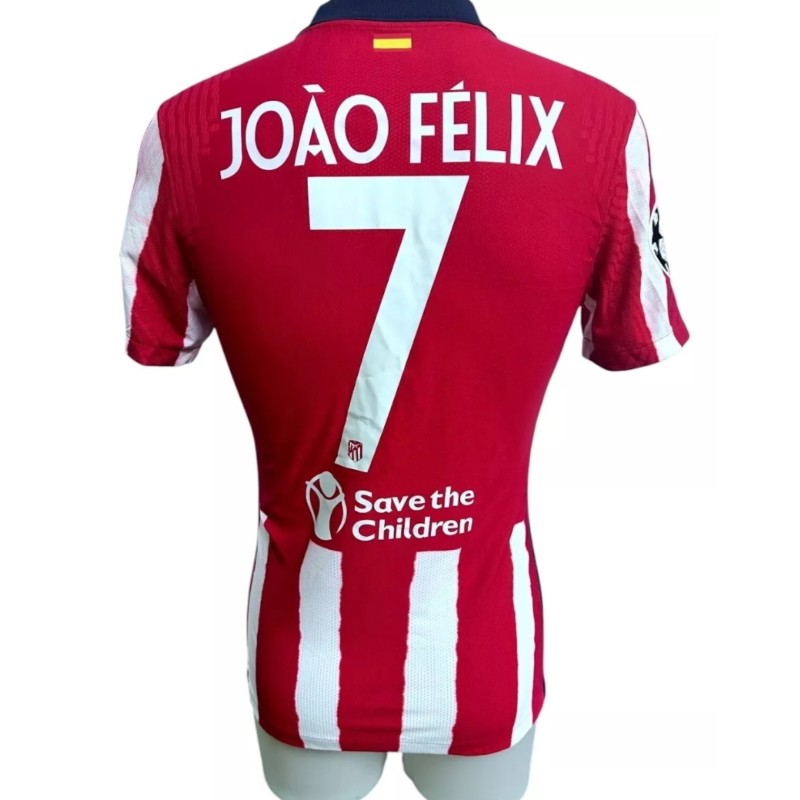 João Félix's Atletico Madrid Issued Shirt, UCL 2020/21