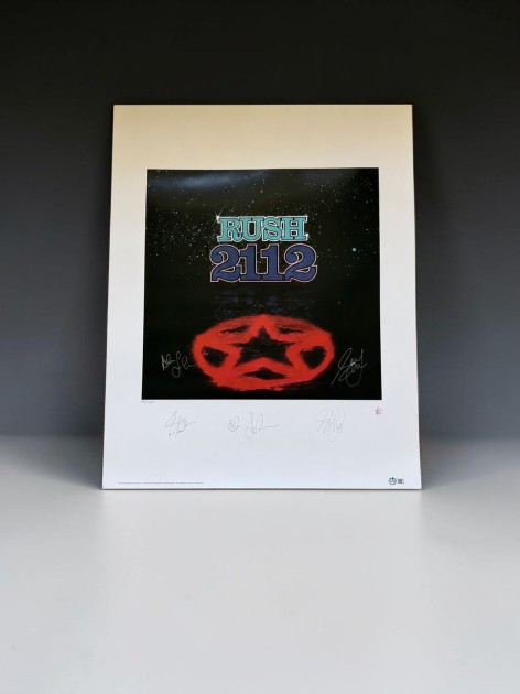 Litografia ufficiale Rush 2112 - Autografata