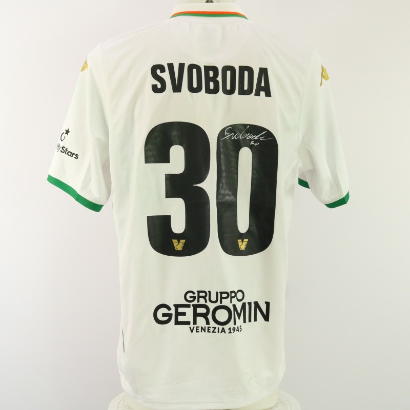 Svoboda's Unwashed Signed Shirt, Venezia vs Brescia 2024