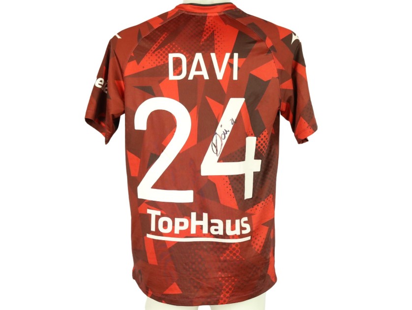 Davi's Unwashed Signed Shirt, Venezia vs Sudtirol 2023