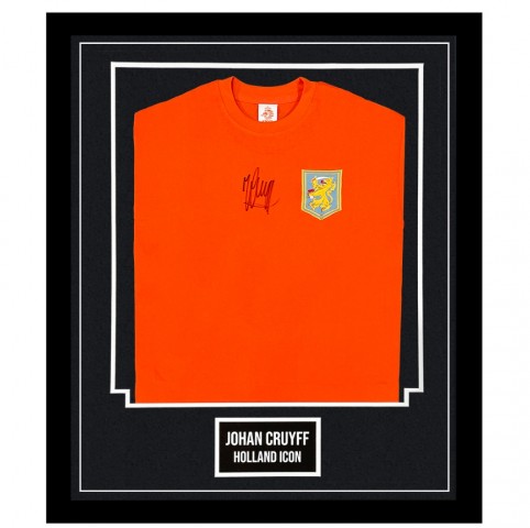 Johan Cruyff's Netherlands Signed and Framed Shirt