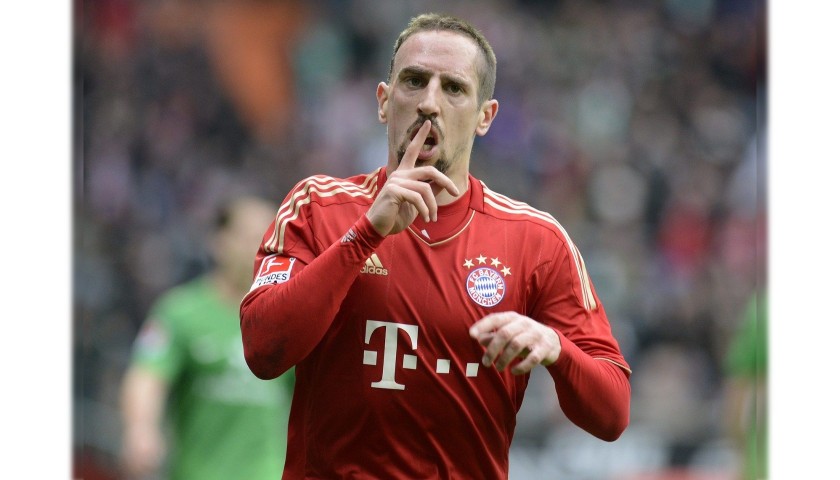Ribery's Official Bayern Munich Signed Shirt, 2012/13 