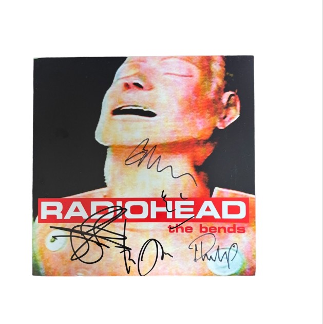 LP in vinile firmato "The Bends" dei Radiohead