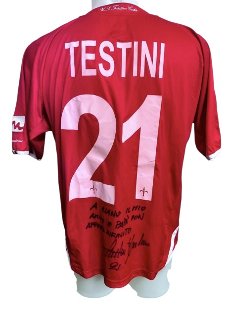 Testini's Triestina Signed Match-Worn Shirt, 2008/09