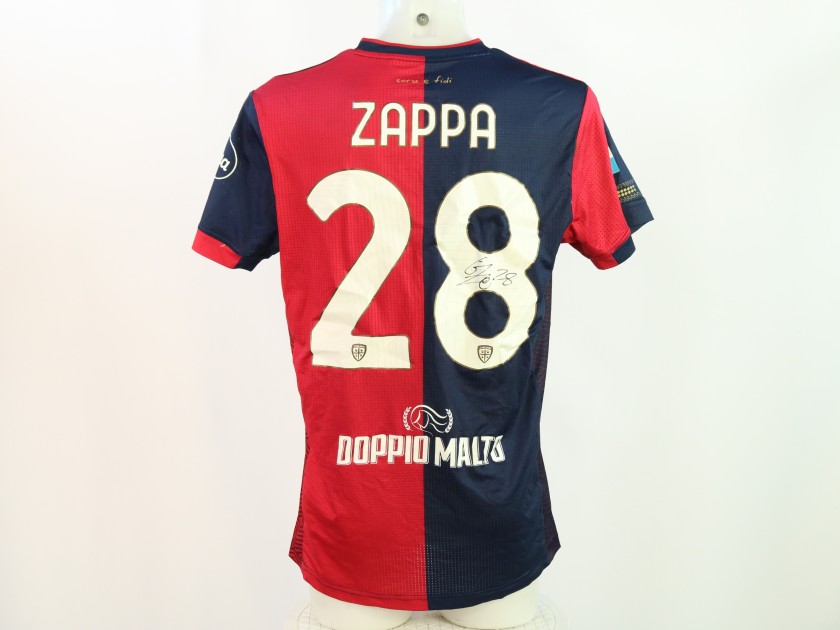 Zappa's Signed Unwashed Shirt, Udinese vs Cagliari 2024