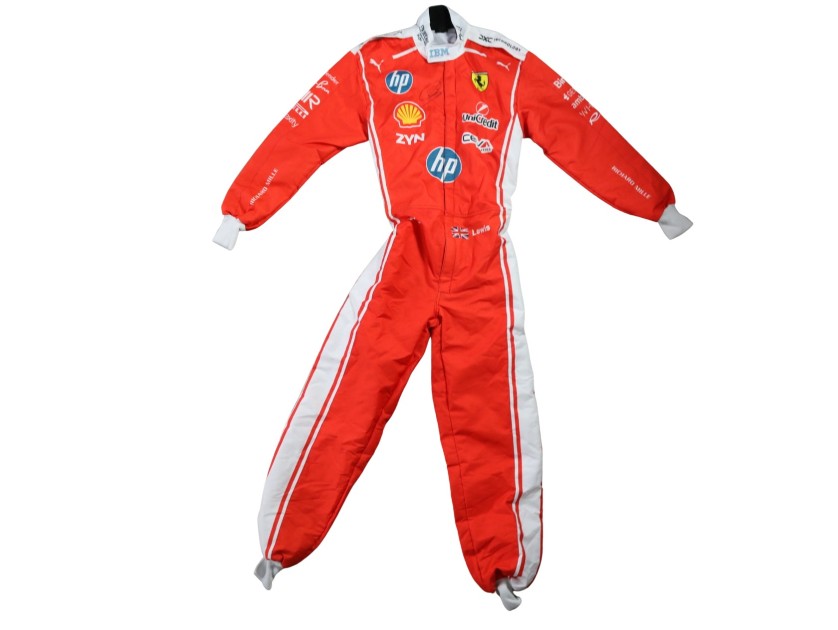 Lewis Hamilton's Ferrari Signed Replica Racing Suit, 2026