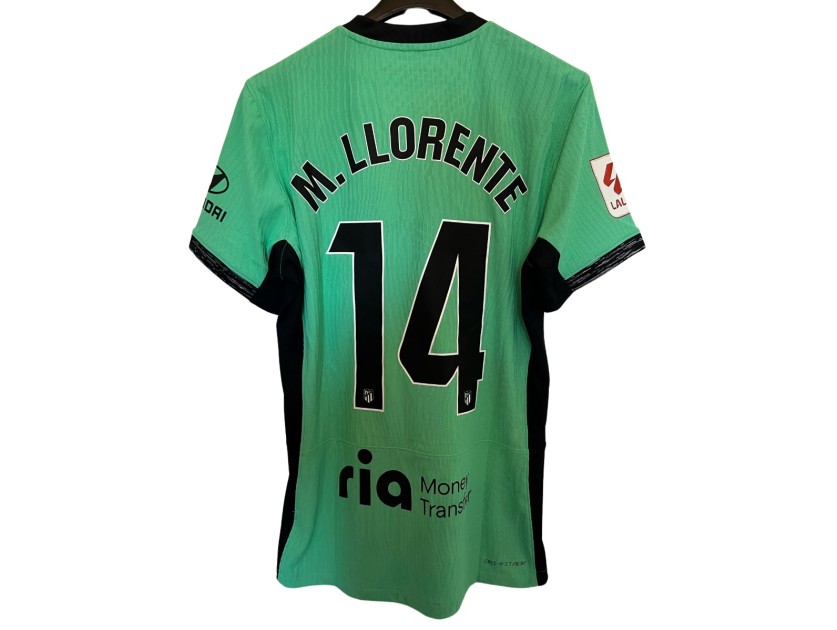 M. Llorente's Atletico Madrid Match Shirt, 2023/24