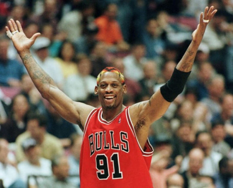 Dennis Rodman's Chicago Bulls NBA Signed Shirt - CharityStars