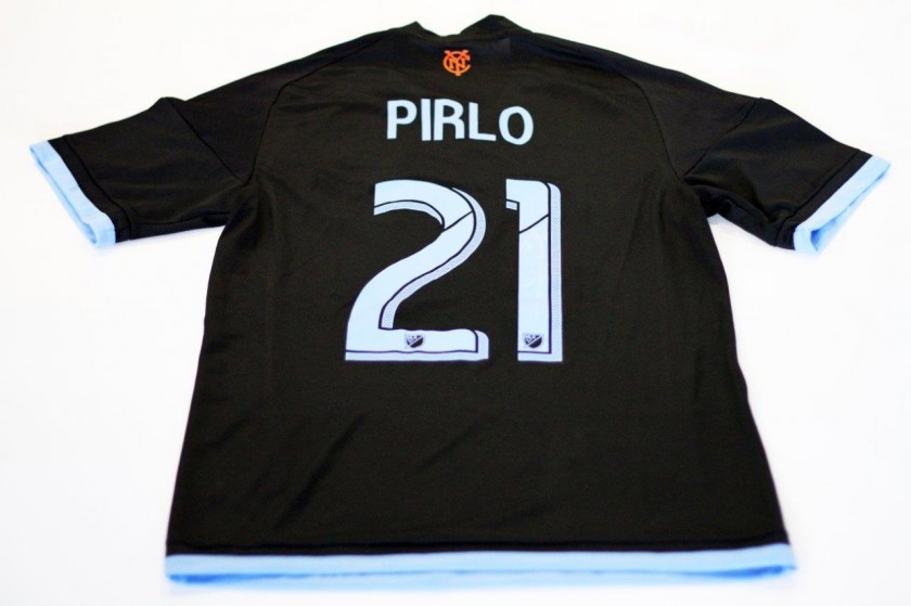 Match worn Pirlo New York City 15/16 shirt - signed