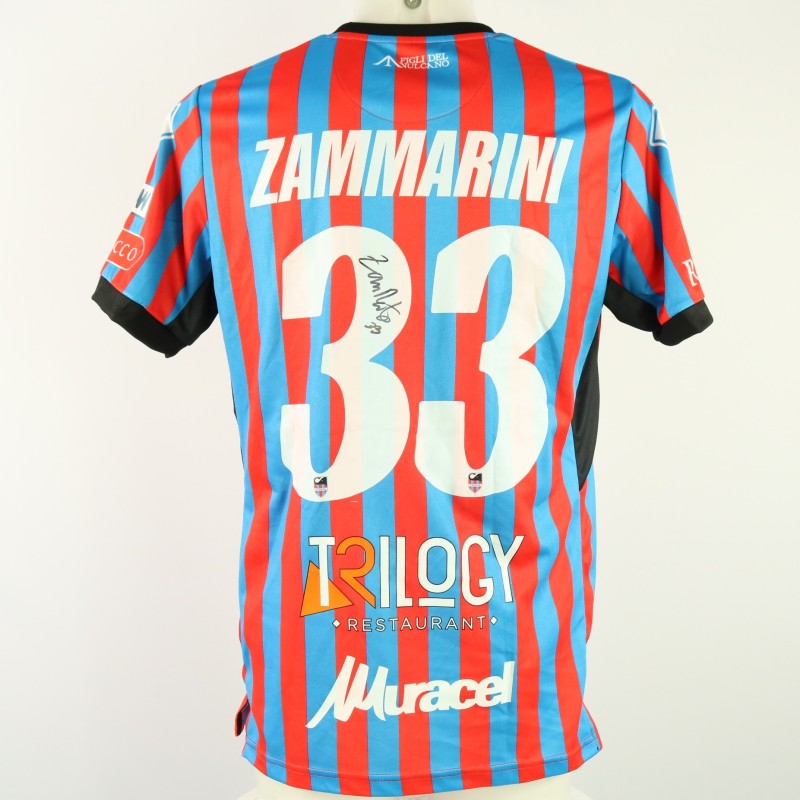 Zammarini's unwashed Signed Shirt, Virtus Francavilla vs Catania 2024 