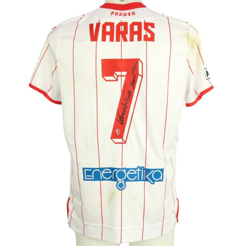 Maglia Varas unwashed Padova vs Pro Vercelli 2023 - Autografata